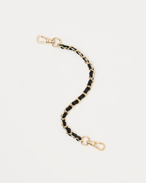 Holstere Wristlet Chain and Genuine Leather Strap with Gold hardware for iPhone Case Crossbody to wear securely and comfortably around the wrist. Wristlet chain carry spare strap