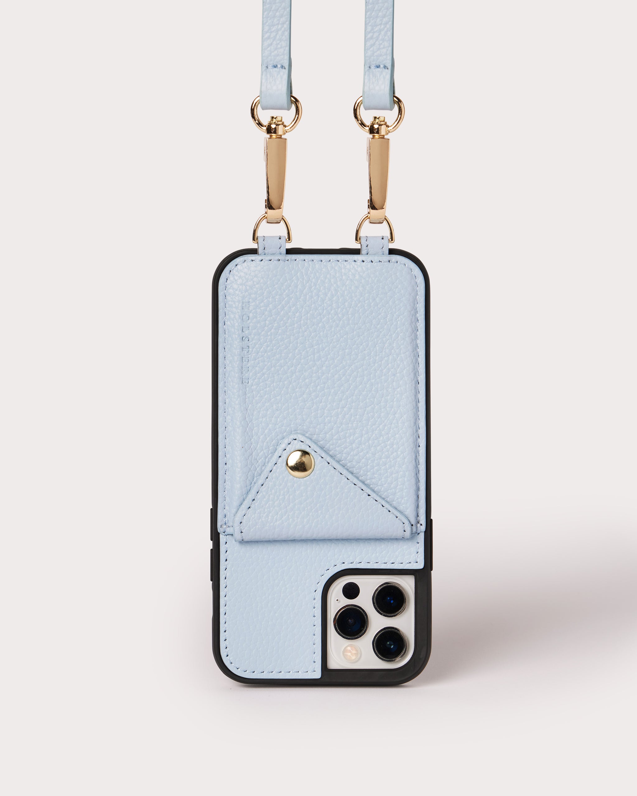 The Manhattan Azure | Genuine Pebbled Leather iPhone Case Crossbody The Manhattan Azure | Genuine Pebbled Leather iPhone Case Crossbody