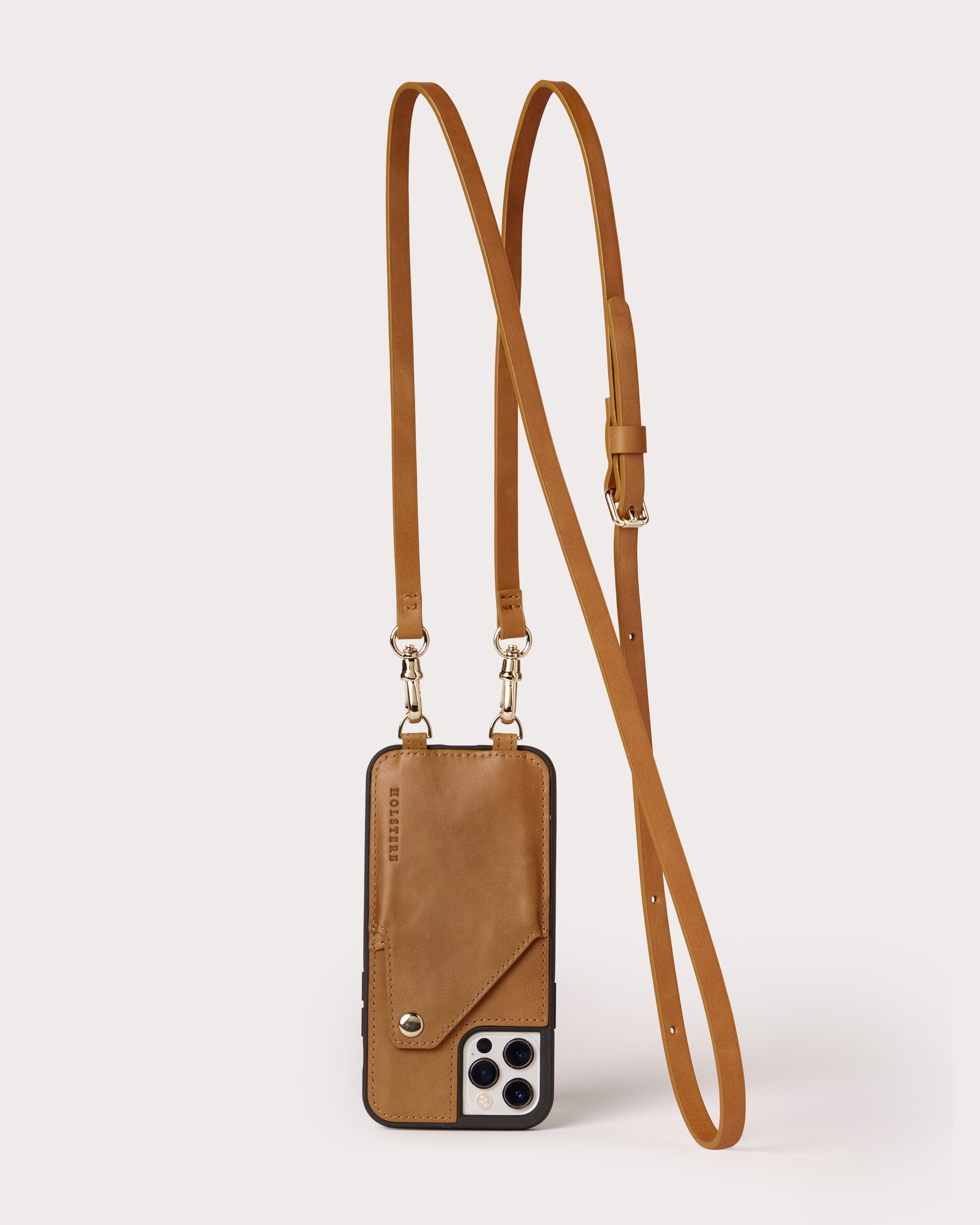 Leather Phone Crossbody With Flap Tab, Leather Handbags