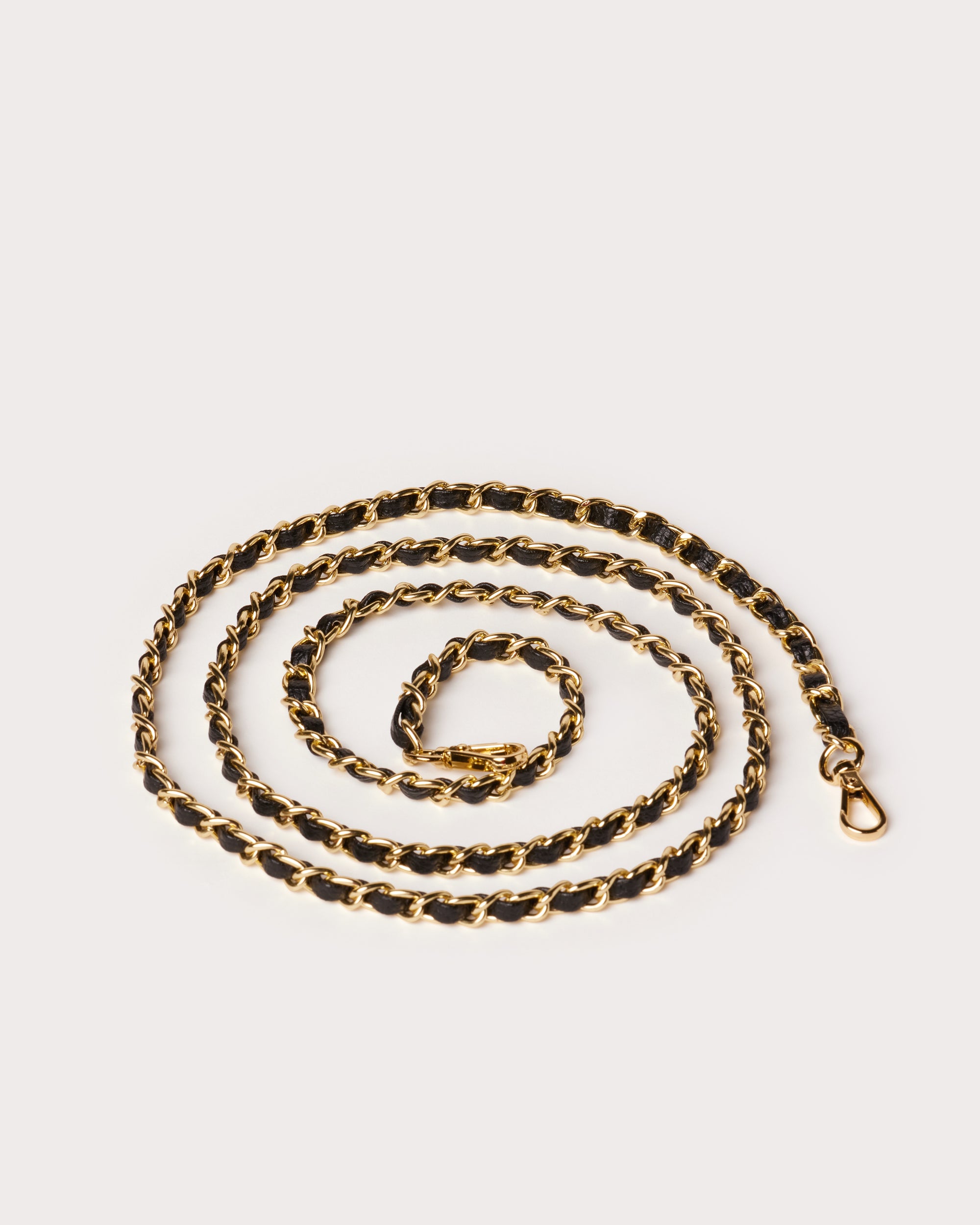 chanel leather chain strap