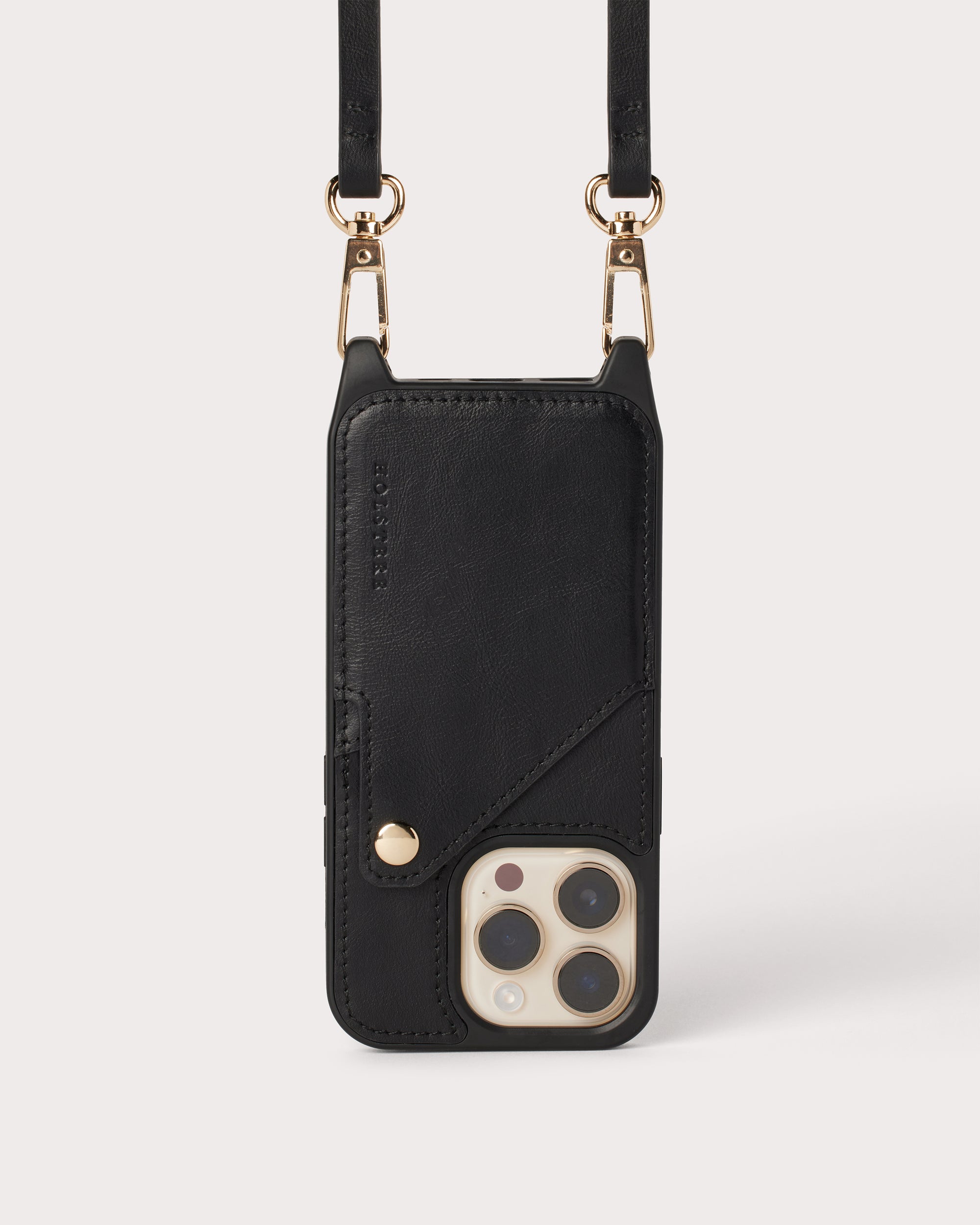 The Olivia Black | Ultra-Durable Genuine Smooth Leather iPhone Case Cr ...